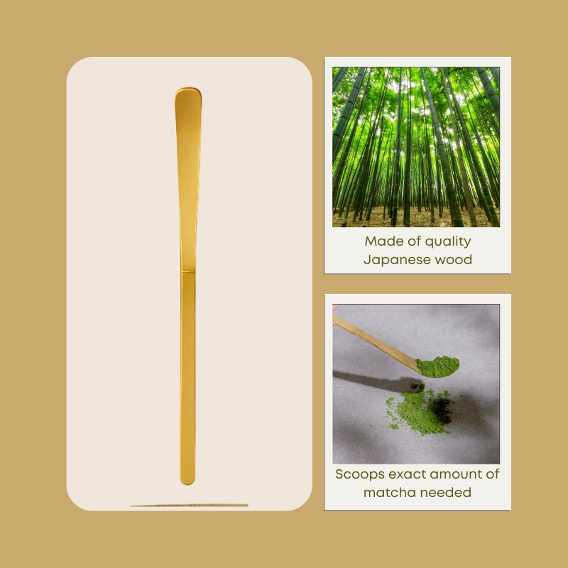 SUMMER SALE - 4-Piece Matcha Whisk Set – Bowl, Scoop, & Holder + Free Whisk
