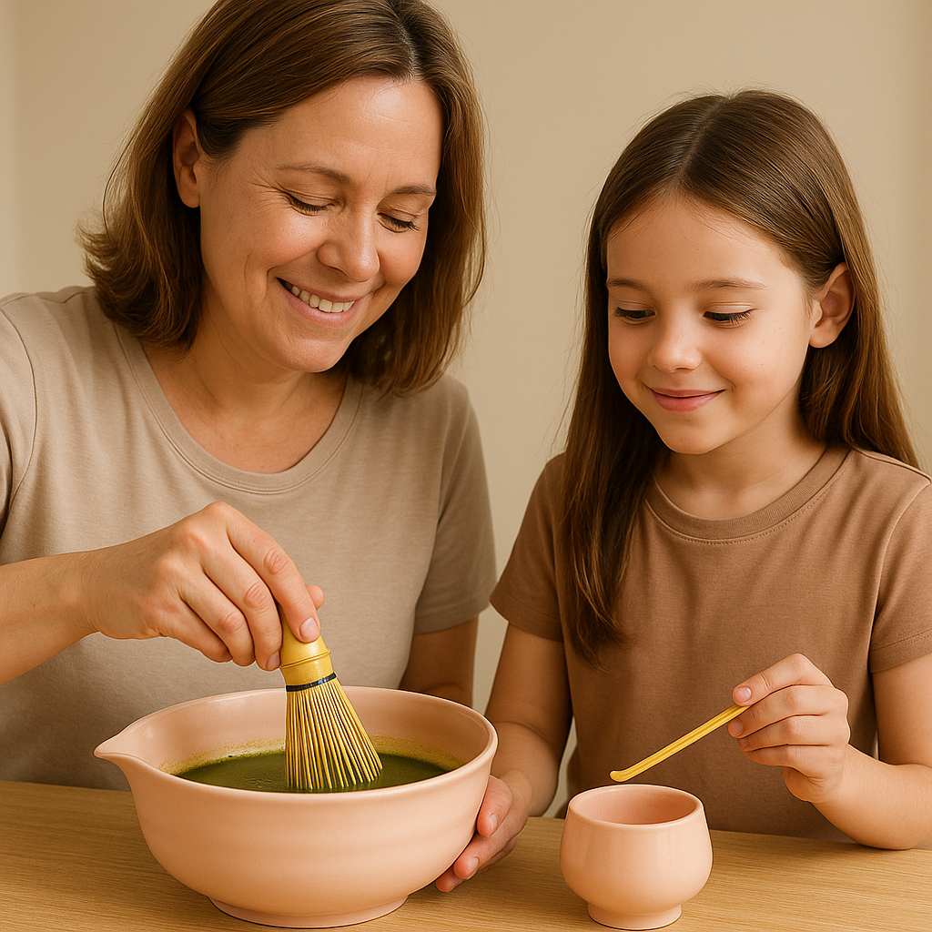 SUMMER SALE - 4-Piece Matcha Whisk Set – Bowl, Scoop, & Holder + Free Whisk